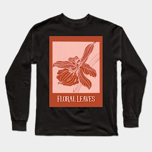 Floral Leaves Long Sleeve T-Shirt